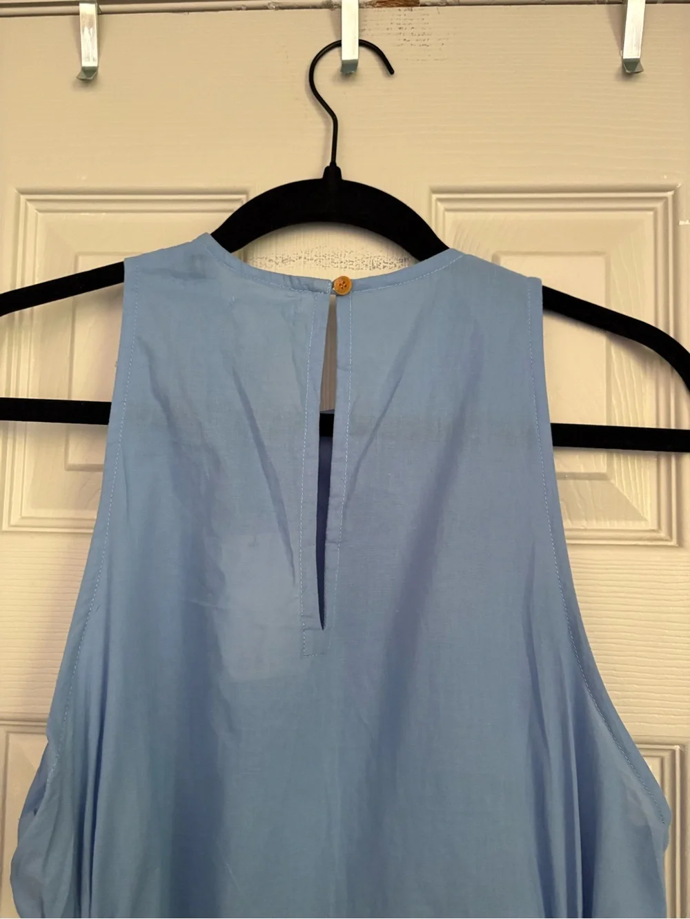 acacia swimwear Blue Sleeveless Maxi Dress with Side Drawstrings NWT - Picture 5 of 9